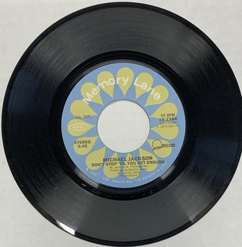 45 rpm Vintage 7” Vinyl Single Hit Record Michael Jackson