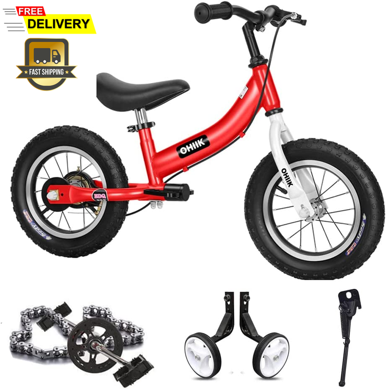 OHIIK Balance Bike 2 in 1 for Kids 2-7 Years Old,with Pedals