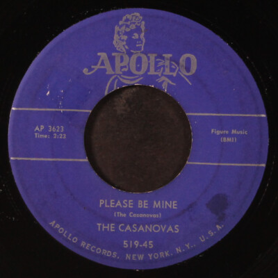 CASANOVAS: please be mine / for you and you alone APOLLO 7'' Single 45 RPM