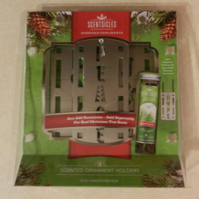 Scentsicles Scented Ornament Holders Peace Hope Joy 