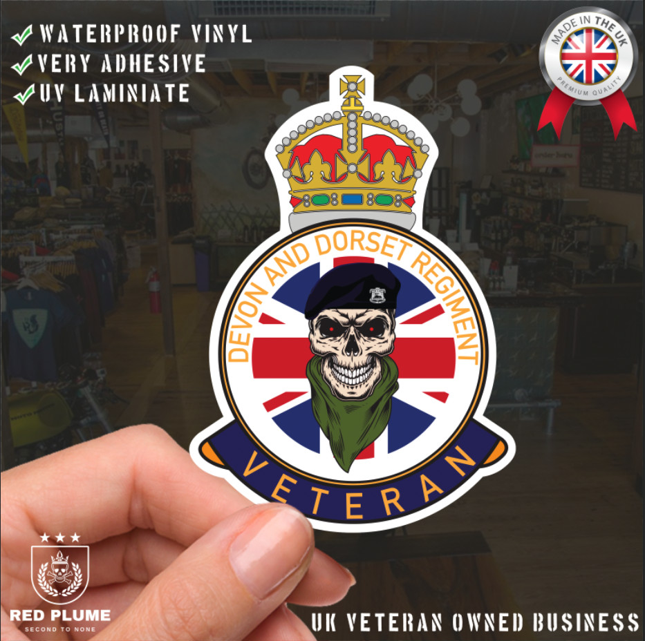 Devon and Dorset Regiment UV Laminated Decal - Picture 1 of 8
