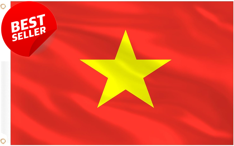 Vietnam Flag 3x5 Ft Polyester Double Sided Brass Grommets National Day - US