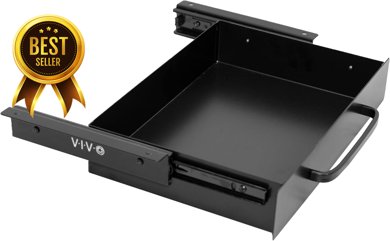 13x9-Inch DESK-DR1H-B Black Under-Desk Storage Drawer