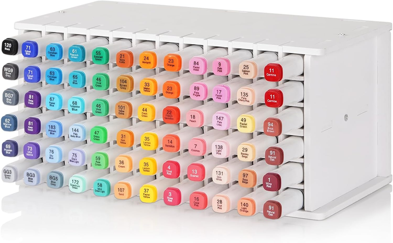 Marker Storage Organizer Marker Holder 72 Slots Marker Organizer for Desk with R