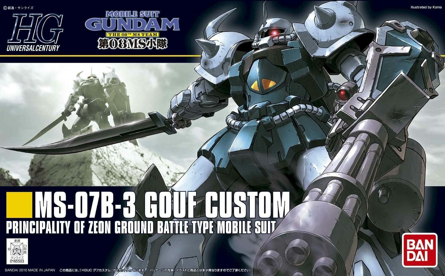 Bandai HG 1/144 MS-07B-3 Gouf Custom The 08th MS Team Zeon Bandai HG 1/144 MS-07B-3 Gouf Custom The 08th MS Team Zeon