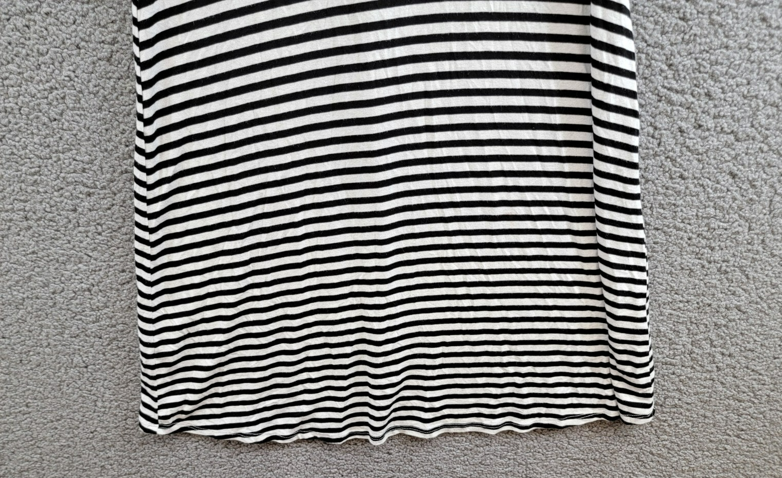 Karen Kane Contrast Collar Placket Dress Women's XS Black/White Striped Pullover - Picture 4 of 15