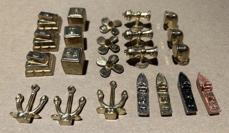 Lot of 21 Replacement Tokens for Raise the Titanic Board Game Hoyle 1987