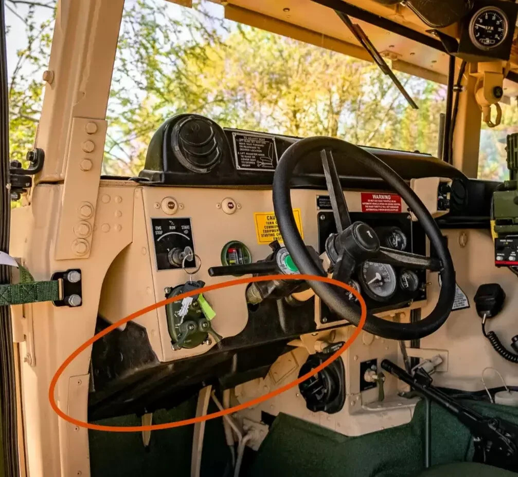 HMMWV Under Dash Driver Side Close out Panel 6044575