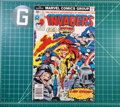 Invaders #12 (1976) 1st App Spitfire Classic Marvel Comics Jack Kirby Thomas FN