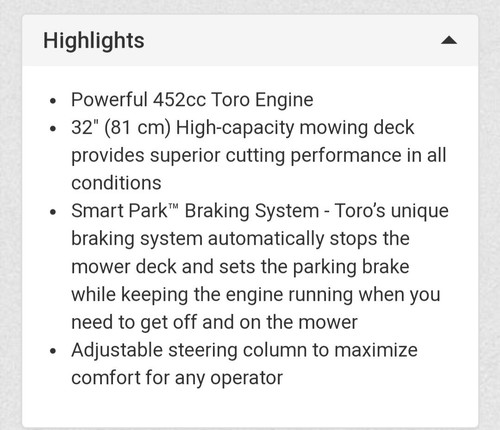 Toro zero turn