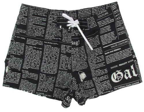 John Galliano Newspaper Shorts Size 40 | eBay
