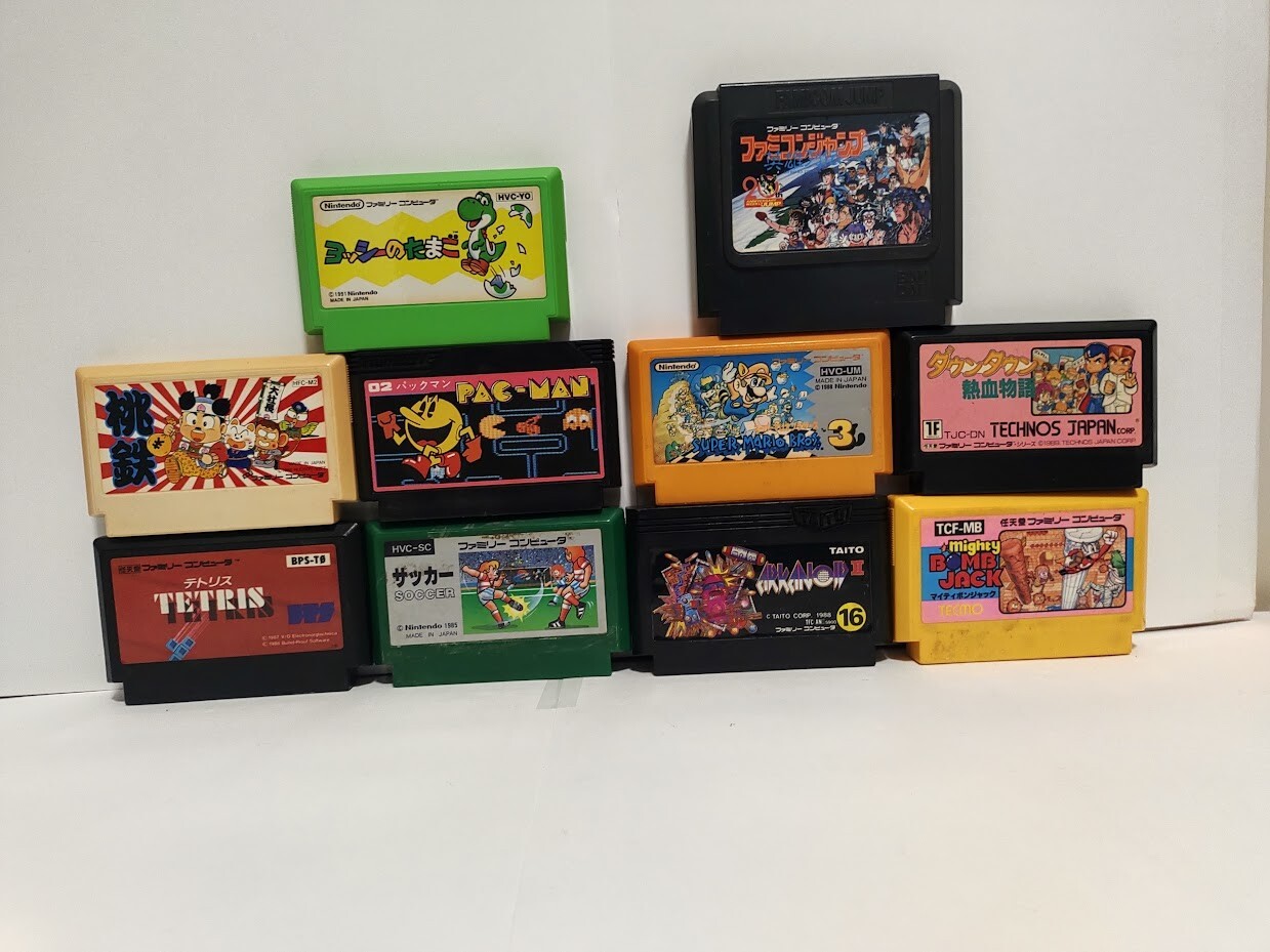 ファミリー・ゲーム('98米) Nintendo Family Computer NES Lot of 10 Retro Game Confirmed