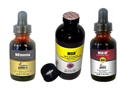 Virus Combo Pack-For Lungs Wellness(1 NUmonia, 1 MSR  and 1 MSR XP (3 bottles)