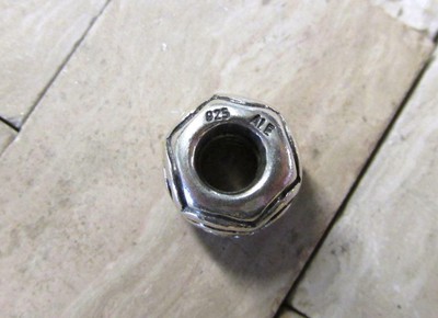 Pandora Sterling Silver Swirl Design Bead / Charm ~ 15-E9039