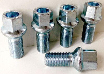 5 x wheel bolts. M14 x 1.5 Radius Seat 27mm Thread Length.