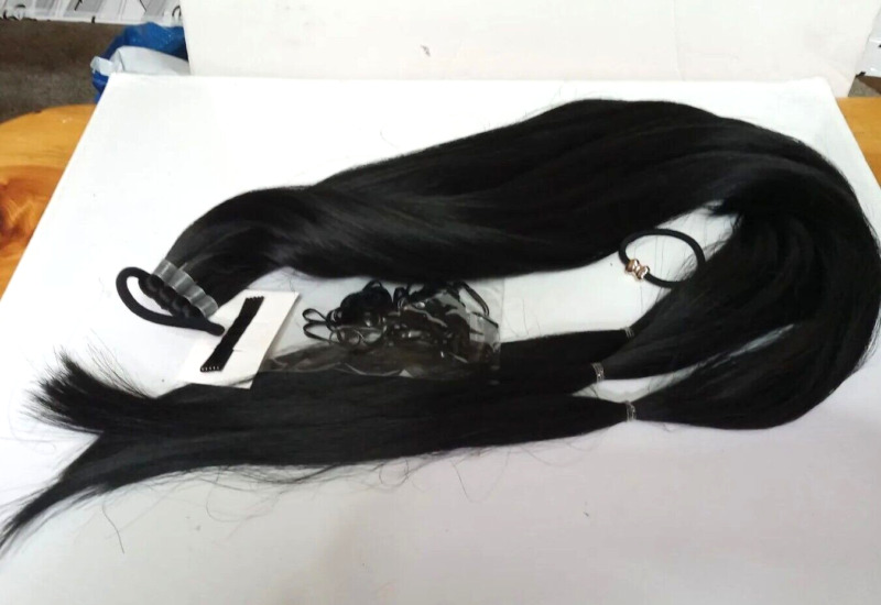 35 Inch Clip In Ponytail Extension Wrap Around Long Straight Ponytail Hair