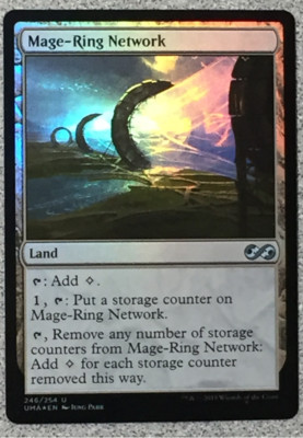 MTG - MAGE- RING NETWORK 1X(FOIL) ULTIMATE MASTERS - UNCOMMON - LAND - NM