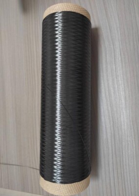 50m L 1K Carbon Fiber Fibre Tow Filament Yarn Thread Tape 3800MPa