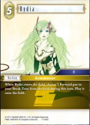 ファイナルファンタジーTCG remmy Near Mint FFTCG Rydia - 17-083C Rebellion's Call Final