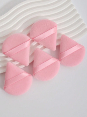 Soft Powder Puff Makeup Sponge Beauty Foundation Velour Triangle Face 5 PCS US 