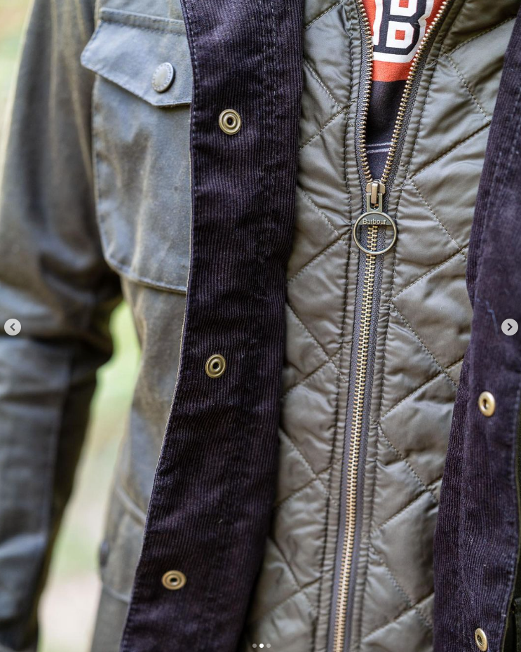 Pre-owned Barbour Ogston Wax Jacket W/ Elbow Patches Olive Msrp$625 Rugged Sophistication In Green