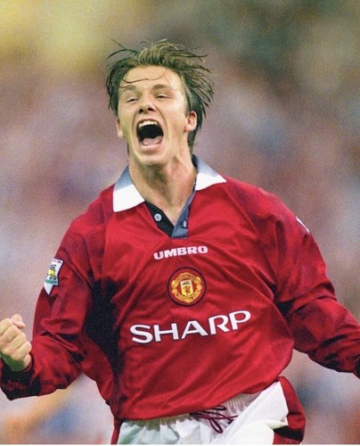 David Beckham Manchester United #10 Home Shirt 96/98 L/S Man