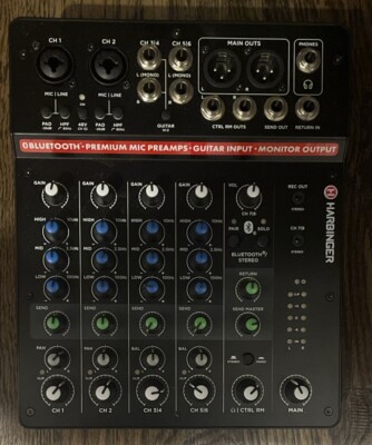 Harbinger LVL Series - LV8 8-Channel Analog Mixer With Bluetooth (PD4043289)