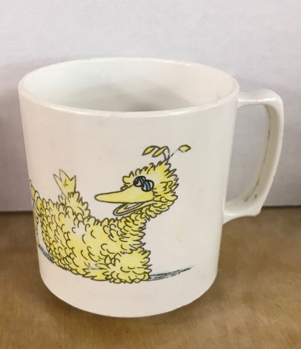 Vintage Muppets BIG BIRD Child's Cup/Mug 1971,1977 Great Collector FREE SHIPPING
