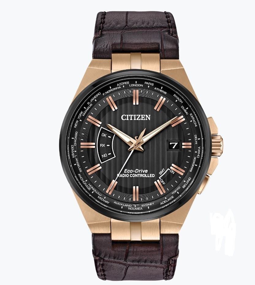 Citizen Eco-Drive Men's Proximity A-T World Time Rose Gold 42mm Watch CB0168-08E | eBay