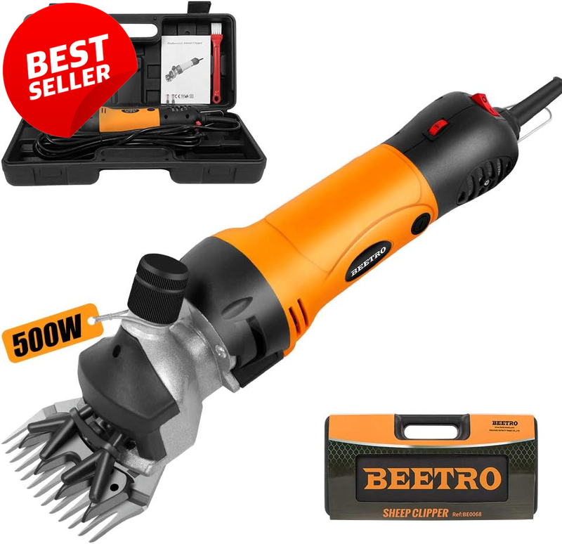 500W Electric Sheep Shears 6 Speed Heavy Duty Livestock Clippers - US