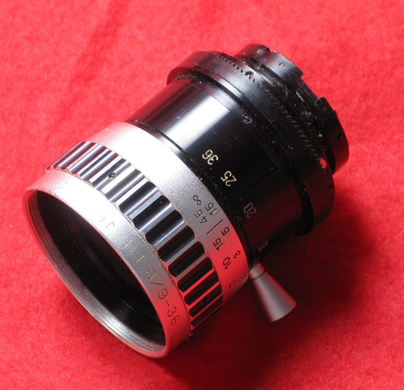 Schneider Kreuznach Filmkamera Objektiv Typ: Cinevar 1:1,8 / 9-36 Mm - Defekt -
