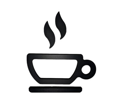 PLA Adhesive Coffee Kitchen Sign. Minimalist Art For Office And Home