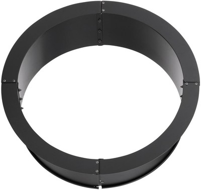 Pleasant Hearth 34 Durable Round Solid Steel Fire Ring 360 Fire View Wood Fuel