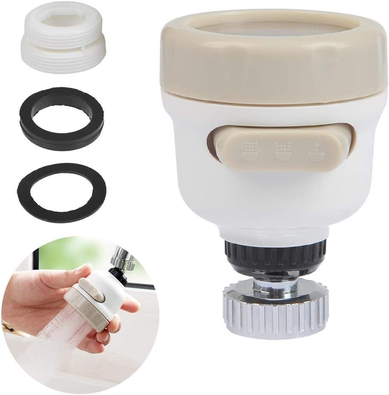 360 Degree Swivel Faucet Aerator Water Saving Kitchen Tap Head High Pressure Si