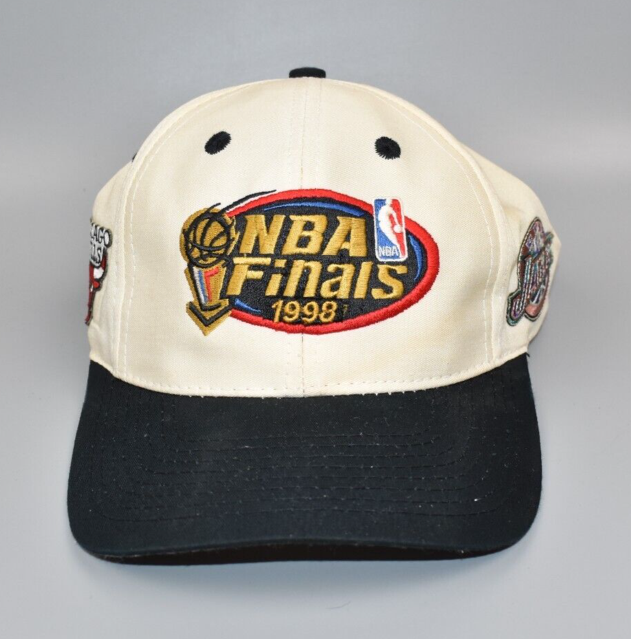 Vintage 1998 NBA Finals Bulls vs Jazz Logo 7 Adjustable Vintage 1998 NBA Finals Bulls vs Jazz Logo 7 Adjustable