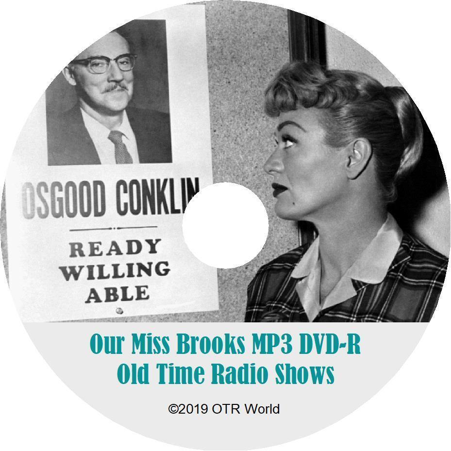 Our Miss Brooks OTR Old Time Radio Show MP3 On DVD 185 Episodes