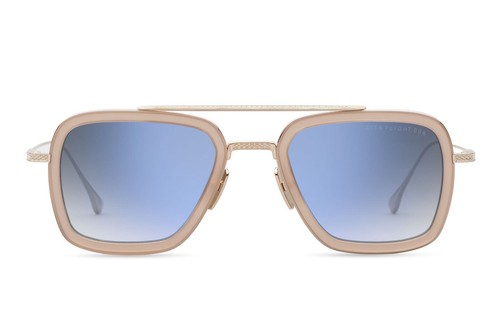 Pre-owned Dita Flight 006 7806 U Gold Dusty Pink Grey Blue Gradient Sunglasses Authentic In Gray