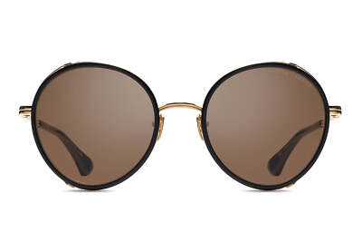 Pre-owned Dita Dts532-52-01-z Lageos Black - Gold W Sunglasses In Brown