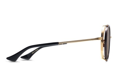 Pre-owned Dita Dts532-52-01-z Lageos Black - Gold W Sunglasses In Brown