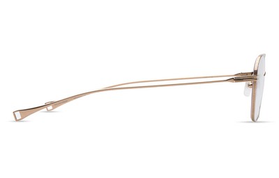 Pre-owned Dita Dlx123-a-01 Lsa-123 Gold Sand Eyeglasses In Clear Lens