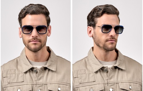 Pre-owned Dita Flight 006 7806-t Blue Swirl Antique Silver Grey Lens Sunglasses Authentic In Gray