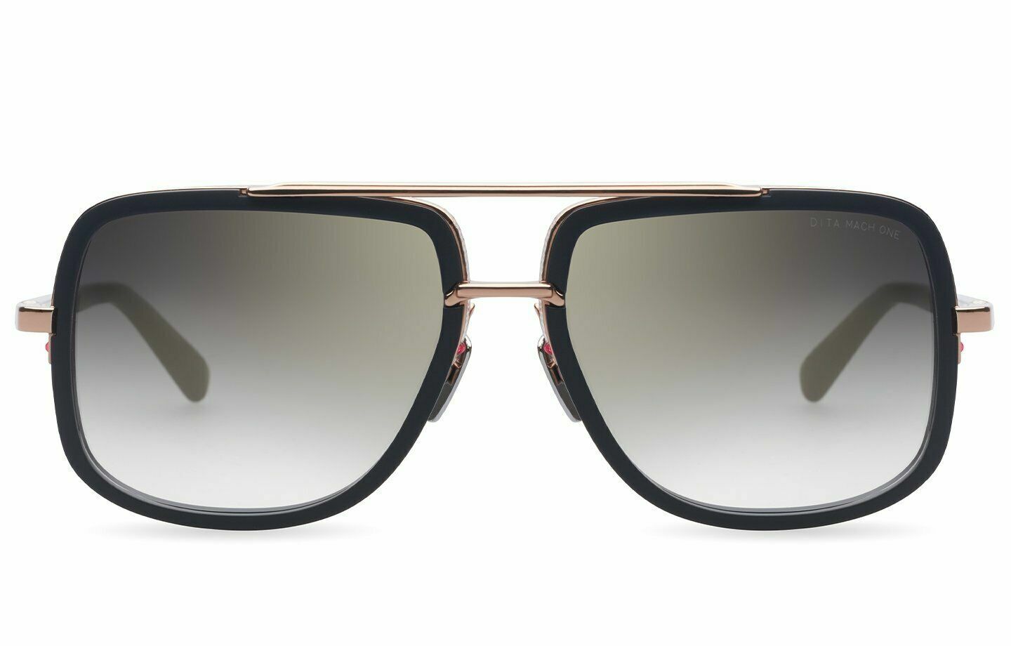 Pre-owned Dita Mach-one Drx-2030-l-blk-rgd Matte Black-rose Gold-grey Gradient Sunglasses In Gray