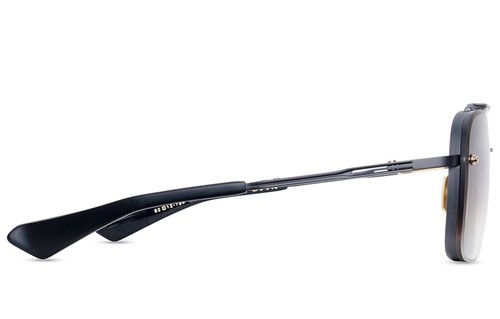 Pre-owned Dita Sunglasses Mach Six Dts 121-03 Black Iron Rhodium Brown Gradient Authentic