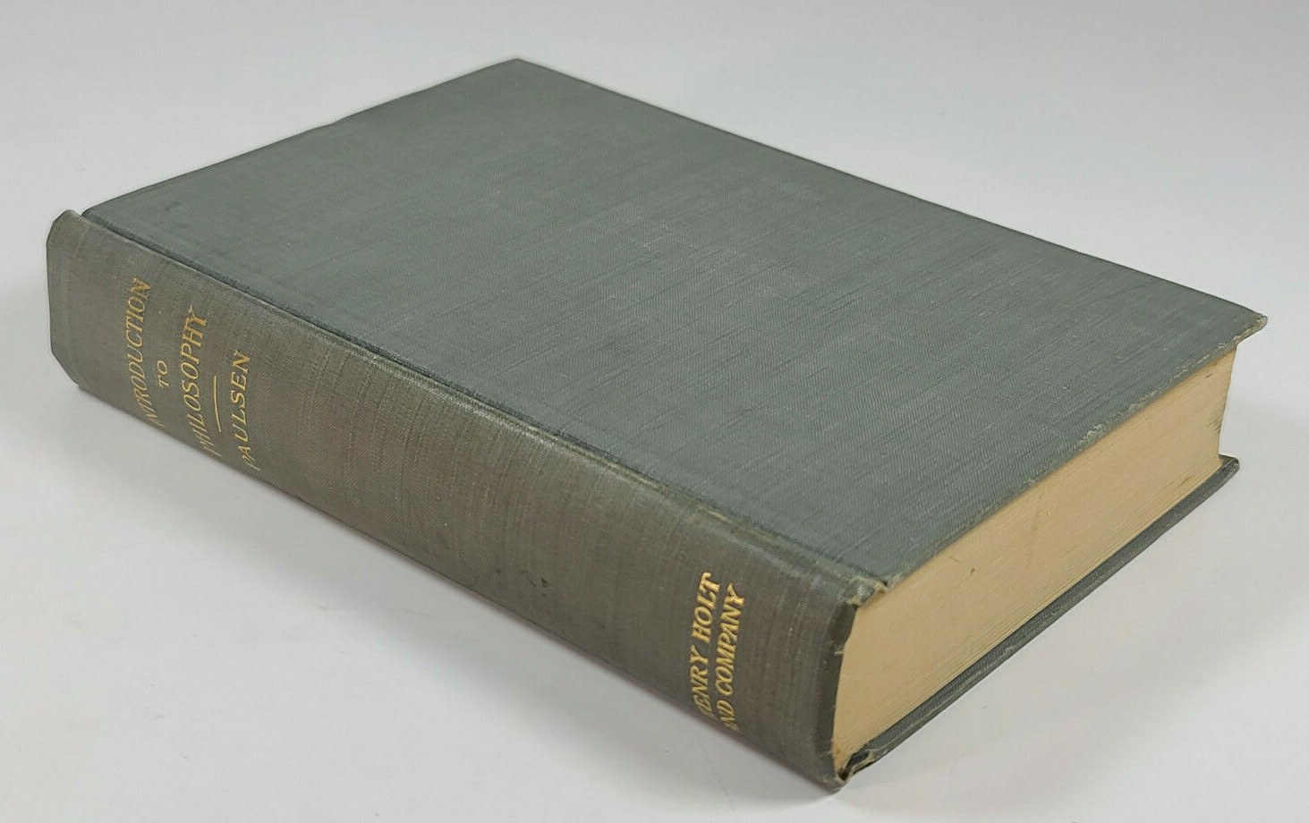 洋書 INTRODUCTION to PHILOSOPHY/PAULSEN Vintage Book Introduction To Philosophy Friedrich Paulsen
