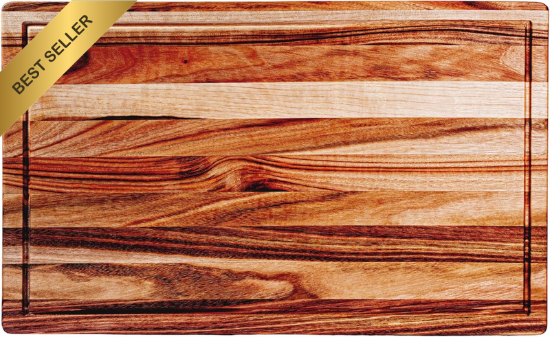 Butcher'S Block 50X30Cm, 5.7Cm Thick - Premium Camphor Laurel Cutting Board with