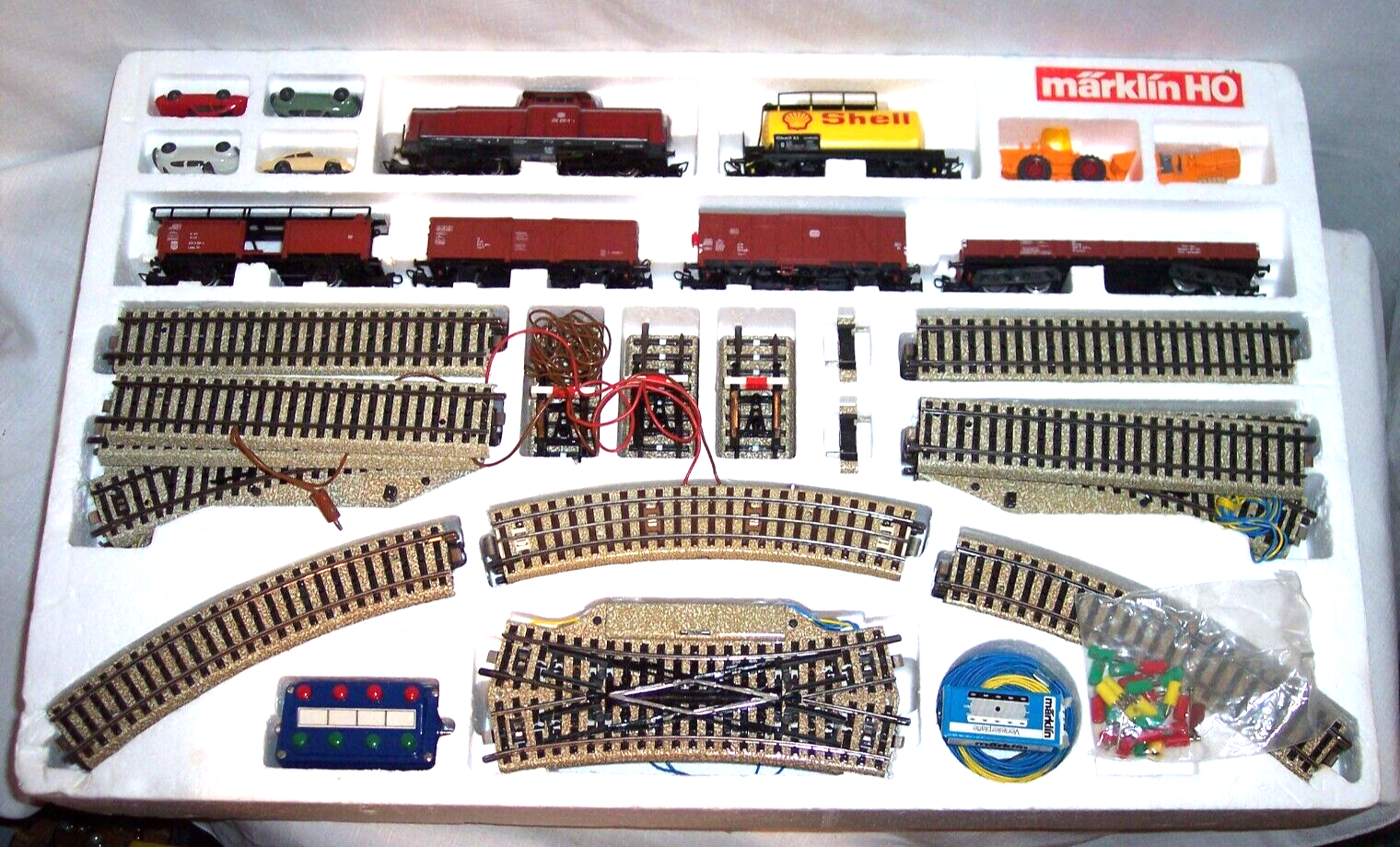 VINTAGE MARKLIN # 2875 HO FREIGHT COMPLETE TRAIN SET WESTERN