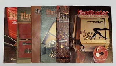 1982 Handloader The Journal Of Ammunition Reloading Magazine Full Year 6 Issues