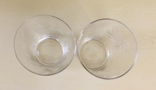 Vintage Shot Glasses * Set of 2 * Rare Estate Find