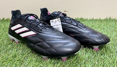Adidas Copa Pure.1 FG Black Pink Soccer Cleats HQ8904 Men's Size 6.5 / Wmn's 7.5