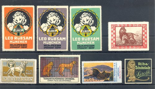 POSTER STAMPS = LÖWE LION 8 x ST-- F/VF -- @554 | eBay